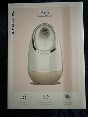 Aira Ionic Facial Steamer - Cream/White